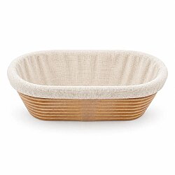 Oval Bio Ekmek Hamur Mayalama Sepeti Bezli 30x13,5x8,5 cm - DincKitchen (1)