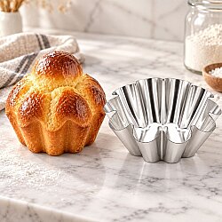 Çelik Brioche Kek Kalıbı 9 cm - 2