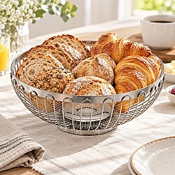Paslanmaz Çelik Ekmek Sepeti 26 cm - 3