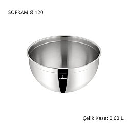 Paslanmaz Çelik Karıştırma Kabı 12 cm 0,6 lt - Sofram (1)