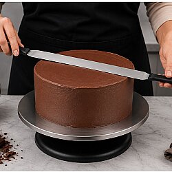 Pasta Paleti Paslanmaz Çelik Çift Saplı 30 cm - 2