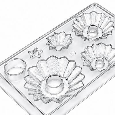 Çiçek Desenli Polikarbon Çikolata Kalıbı - 3