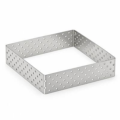 Delikli Tart Kalıbı 10x10 cm 2'li Set - 1