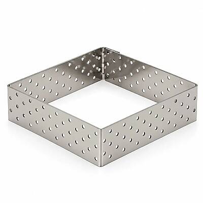 Delikli Tart Kalıbı 7x7 cm 6'lı Set - 1