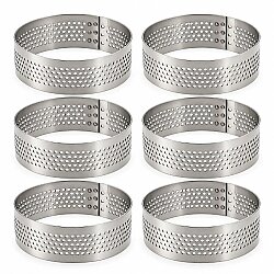 Delikli Tart Kalıbı 7 cm 6'lı Set - DİNC KİTCHEN (1)