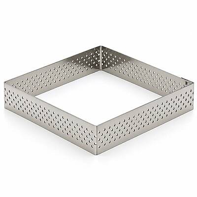 Delikli Tart Kalıbı 10x10 cm 2'li Set - 1