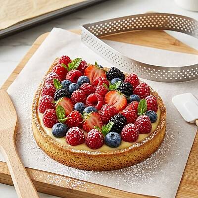 Delikli Tart Kalıbı 13,5x20 cm - 2