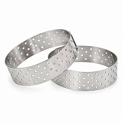 Delikli Tart Kalıbı 10 cm 3'lü Set - 3