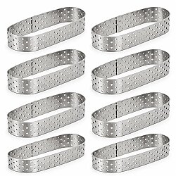 Delikli Tart Kalıbı 12x4 cm 8'li Set - DİNC KİTCHEN (1)
