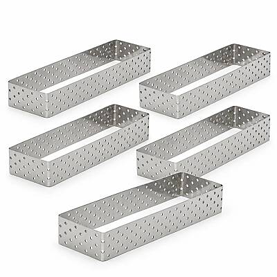 Delikli Tart Kalıbı 4x14 cm 5'li Set - 2