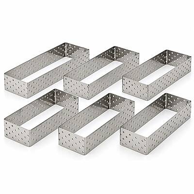 Delikli Tart Kalıbı 4,5x12 cm 6'lı Set - 2