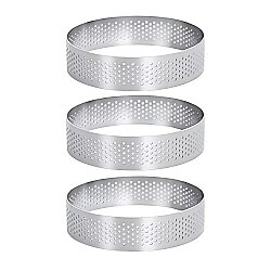 Delikli Tart Kalıbı 9 cm 3'lü Set - 2
