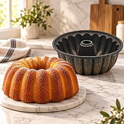 Döküm Granit Bacalı Dilimli Kek Kalıbı 25 cm - 2