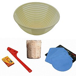 Ekmek Yapım Seti 22 cm Yuvarlak Sepetli 100 gr Ekşi Mayalı - 2