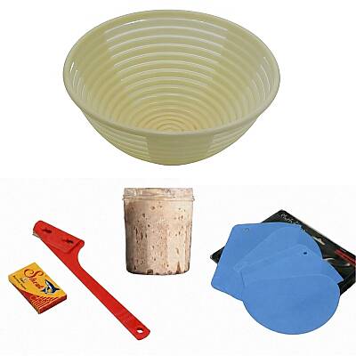 Ekmek Yapım Seti 22 cm Yuvarlak Sepetli 100 gr Ekşi Mayalı - 2
