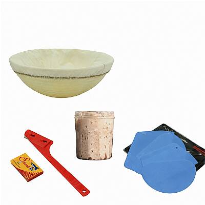 Ekmek Yapım Seti 22 cm Yuvarlak Bezli Sepetli 100 gr Ekşi Mayalı - 3