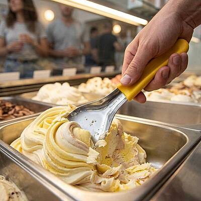 Gelato Dondurma Kaşığı Sarı 26 cm - 3