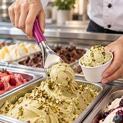 Gelato Dondurma Kaşığı Fuşya 26 cm - 3