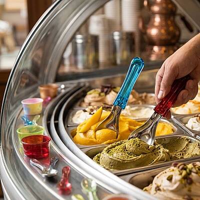 Gelato Dondurma Kaşığı Şeffaf Kırmızı 26 cm - 3