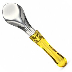 Gelato Dondurma Kaşığı Şeffaf Sarı 26 cm - Pocatino