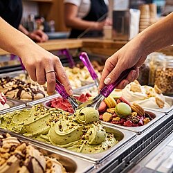 Gelato Dondurma Kaşığı Şeffaf Fuşya 26 cm - 3