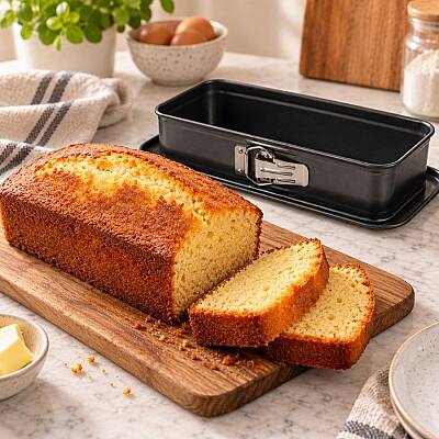 Kelepçeli Baton Kek ve Ekmek Kalıbı 30 cm - 4