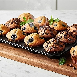 Teflon Kaplamalı Muffin Tepsisi 12'li - 3