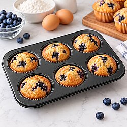 Yapışmaz Muffin Kek Kalıbı 6'lı - 3