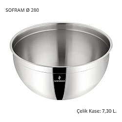 Paslanmaz Çelik Karıştırma Kabı 28 cm 7,30 L - DincKitchen (1)