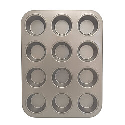 Teflon Kaplamalı Kek ve Muffin Pişirme Kalıbı 35×26 cm - 2