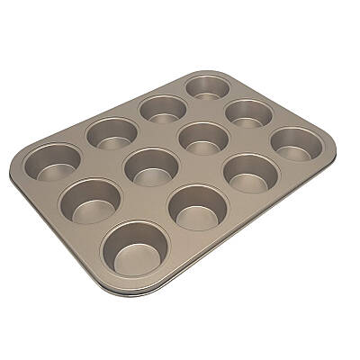 Teflon Kaplamalı Kek ve Muffin Pişirme Kalıbı 35×26 cm - 3