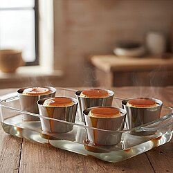 Paslanmaz Çelik Krem Karamel Kabı - 2