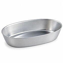 Oval Mekik Tart Kalıbı Alüminyum 5,5x8 cm 5'Lİ Set - MARTELLATO