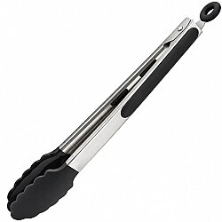 Silikon Uçlu Barbekü Maşası 40 cm Siyah - EPİNOX