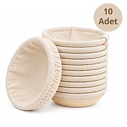 Mayalama Sepeti Bezi 22 cm Yuvarlak 10'lu Paket - DİNC KİTCHEN