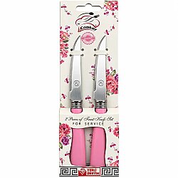 Meyve Bıçağı 8 cm Pembe 2'li Set - 3