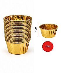 Muffin Kek Kapsülü 20'li Altın Metalik - 3