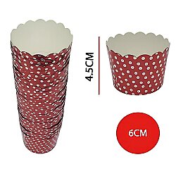 Muffin Kek Kağıdı 25'li Kırmızı - 3