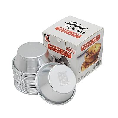 Alüminyum Nata Kalıbı 12'li Set  - 6