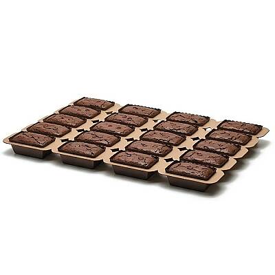Dikdörtgen Brownie Kağıt Kek Kalıbı 20 Gözlü - 3