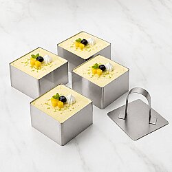 Pasta ve Parfe Çemberi 4'lü Set 8x8x5 cm - 4