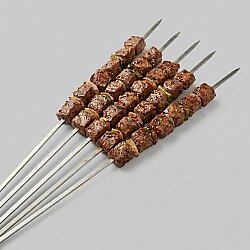 Paslanmaz Kuzu Kuşbaşı Şiş 5 Adet - DincKitchen