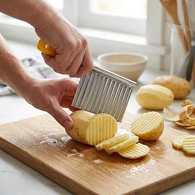 Patates Doğrama Bıçağı 10,5 cm Sarı - 2