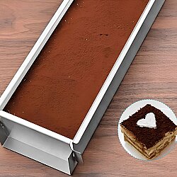 Premium Dikdörtgen Pasta Kek ve Brownie Kalıbı 40 cm - 4