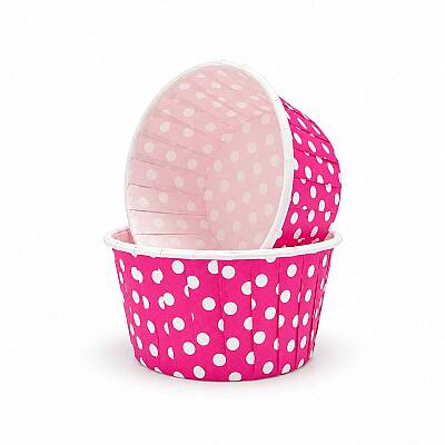 Muffin Kek Kapsülü 50'li Pembe Puantiyeli - 2