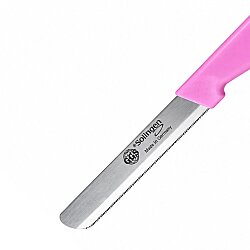Tırtıklı Sebze Doğrama Bıçağı 11 cm Pembe - 2
