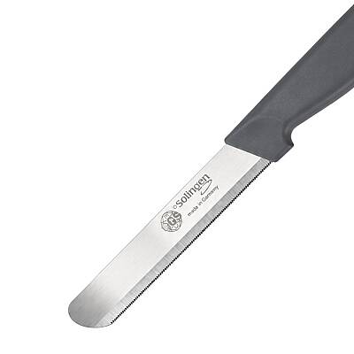 Tırtıklı Sebze Doğrama Bıçağı 11 cm Gri - 3