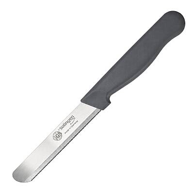 Tırtıklı Sebze Doğrama Bıçağı 11 cm Gri - 1