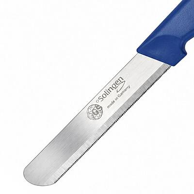 Tırtıklı Sebze Doğrama Bıçağı 11 cm Mavi - 2