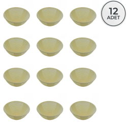 Bio-Composite Bread Proofing Basket Set - Pack of 12 (Olive Stone) - 2